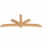 Ekena Millwork Alberta Smooth Timber Gable Bracket, Western Red Cedar, 96"W x 40"H x 3 1/2"D x 5 1/2"F, 10/12 Pitch GBW096X40X0406ALB00SWR - alternate 2